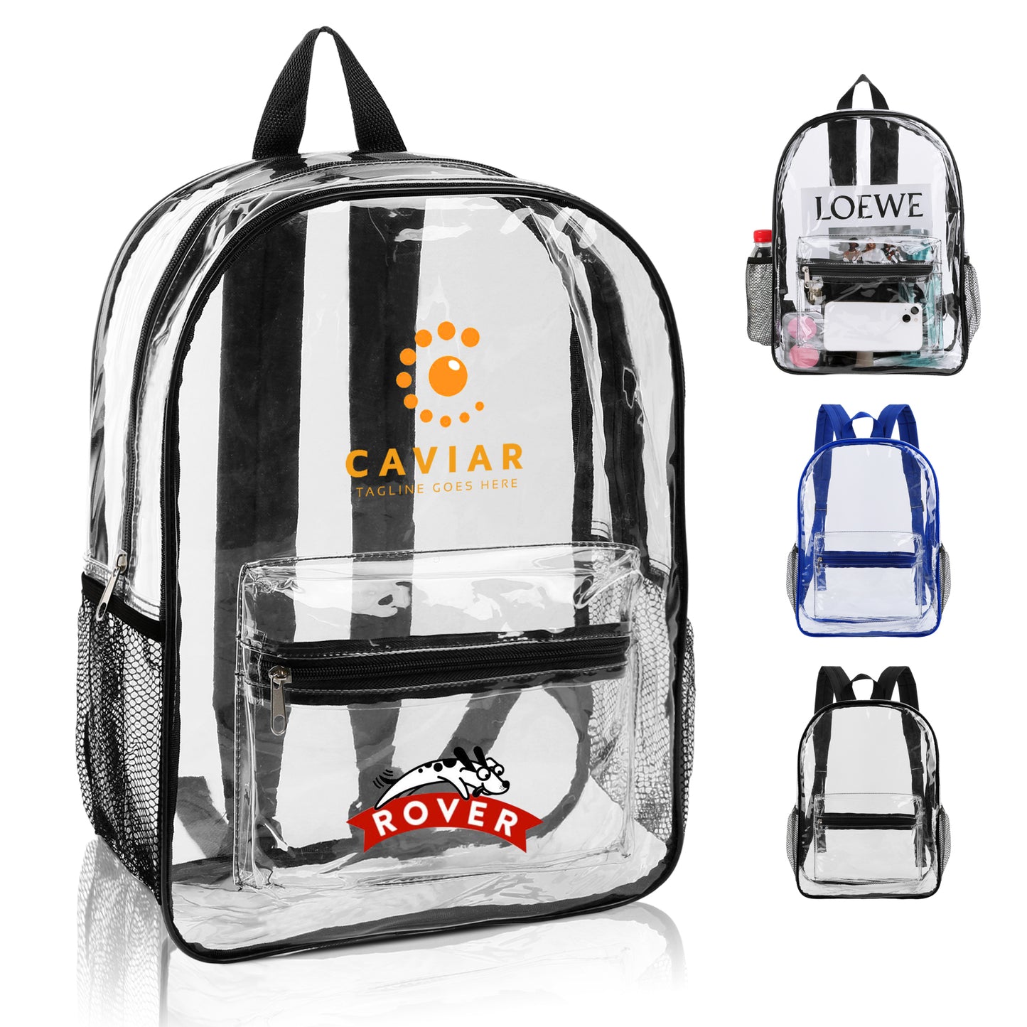 Clear PVC Waterproof Stadium Backpack